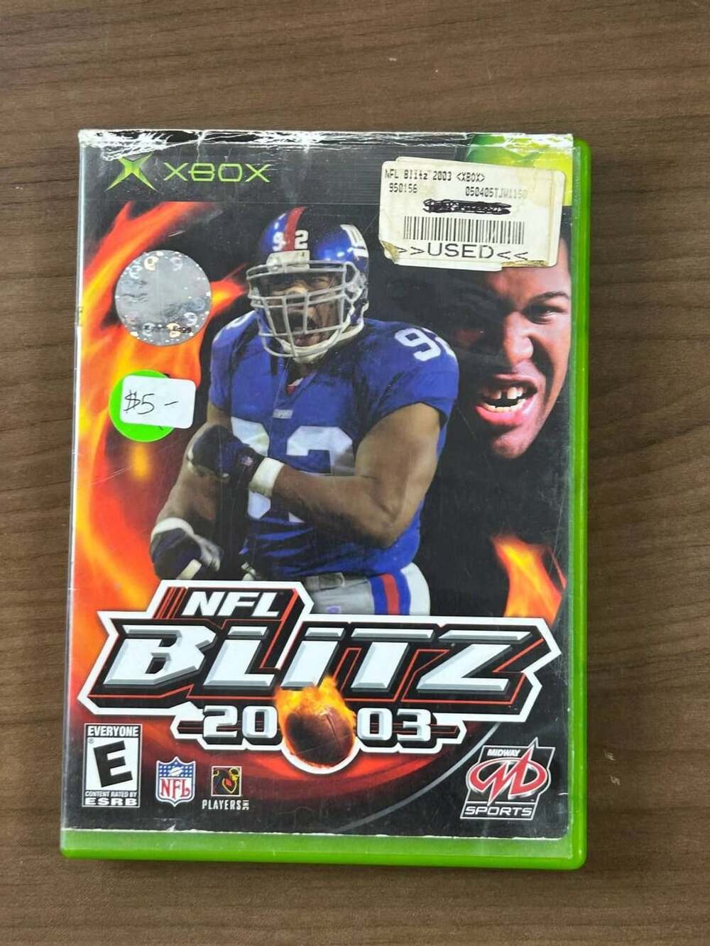 NFL Blitz 2003 Microsoft Original Xbox 2002 NTSC Midway Game Disc Case & Manual